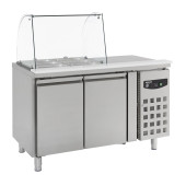 Combisteel Koelwerkbank glasopstand 2 deuren
