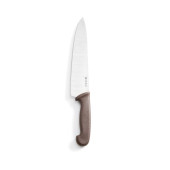 Hendi Koksmes 240 mm - bruin PP heft