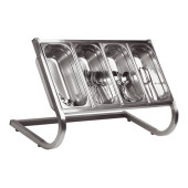 EMGA RVS buffet uitgifte garneerunit - 1 etage
