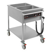 Max Pro bain-marie wagen - 2x 1/1 GN