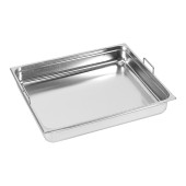 RVS gastronorm bak met greep 2/1 GN - 65 mm