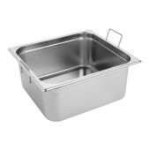 RVS gastronorm bak met greep 2/3 GN - 150 mm