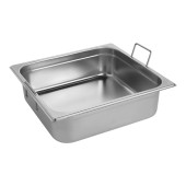 RVS gastronorm bak met greep 2/3 GN - 100 mm