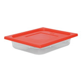 CaterChef voedseldoos Rood 4,0 liter 1/2 GN