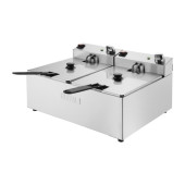 Buffalo Twee Mands Friteuse 2 X 5Ltr - Opzetmodel