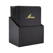 Securit Classic lederstijl 20 sets 4x A4 menukaarten