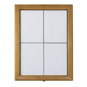 Securit Teak wit LED informatie 4xA4 display (excl paal en voet)