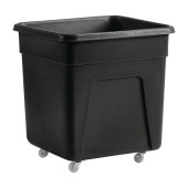 Geen Merk Zwarte polyethyleen trolley groot