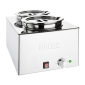 Buffalo Bain Marie 1200W | Wet heat | 2x 5,2L bakken