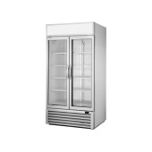 True merchandising vrieskast met 2 glazen deur - 991L - alu