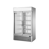 True merchandising vriezer met 2 glazen deuren - 1217L - alu