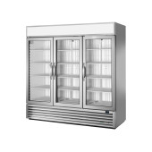 True merchandising vrieskast met 3 glazen deuren - 2039L - alu