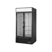 True merchandising vrieskast met 2 glazen deur - 991L - zwart