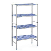 Tournus rekwerk - 4 schappen - 1292x500x1750 mm (bxdxh)