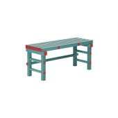 REA Kunststof zitbank - 1200x400x450mm - Groen