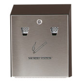 Wandasbak Smokers'Station gegalvaniseerd