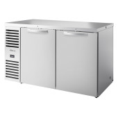 True doorgeef barkoelkast 2-deurs - 550L - RVS