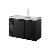 True 2-deurs fustkoeler met 1 tap - 550L - zwart