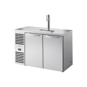 True 2-deurs fustkoeler met 1 tap - 550L - RVS