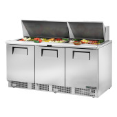 True saladette 3-deurs (30x GN 1/6 bakken) - 708L