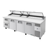 True pizzawerkbank 3-deurs en 2 lades - 1124L (15x 1/3)