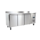 Polar U-Series koelwerkbank, 3 deuren en opstand, 417 liter UA065