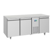 Polar U-Serie Energiezuinige 3-deurs Koelwerkbank 474Ltr