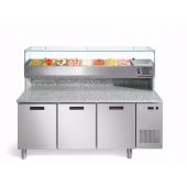 Afinox Pizzawerkbank - FRESH PIZZA 3P