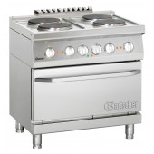Bartscher 4 elektrische kookplaten, elektrische oven 2/1 GN - 286234W