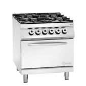Bartscher 4-pits gasfornuis - elektrische oven, 2952271