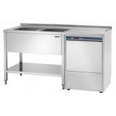 Bartscher Spoeltafel 700,B1600 2 bakken links