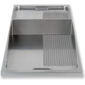 Berner inbouw braadpan 1/2 ribbel 12 kW 2 zones dubbele bediening