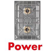 Berner inbouw gaskookplaat BEG2P70Q 11 kW