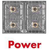 Berner inbouw gaskookplaat BEG4P70 22 kW