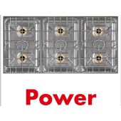 Berner inbouw gaskookplaat BEG6P70BB 33 kW