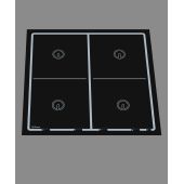 Berner inductiekookplaat BI4EGDF14K-B 14kW Flachenstar