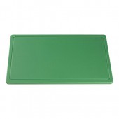 CaterChef snijblad polyethyleen groen geul 400x250x20 mm