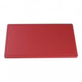 CaterChef snijblad polyethyleen rood geul 400x250x20 mm