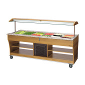 Bartscher buffetwagen, koud, 6x 1/1 gn