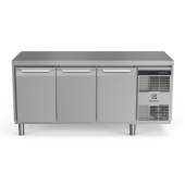 Electrolux koelwerkbank - 440lt, 3 deuren, vlak blad, motor rechts