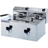 Euromax elektrische dubbele friteuse, 10370K