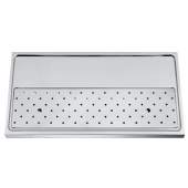 Franke buffetblad STAR-LINE, rond motief, afvoer links, ST-TB100