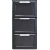 Gamko 3x 1/3 ladesegment, antraciet front met slot, X/6DA41K