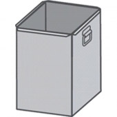 Gamko afvalbak RVS, X/ACWB41M