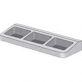 Gamko RVS rek, t.b.v. 3 Gastro 1/6 bakken (E), X/ACTRAY