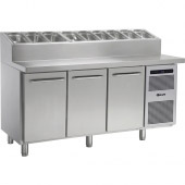 Hoshizaki GASTRO 07 K 1807 CSG PT prep table - 3 deuren en 9 x 1/3 GN