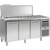 Hoshizaki GASTRO 07 K 1807 CSG SL saladi&euml;re - 3 deuren en 7 x 1/3 GN