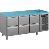 Hoshizaki Premier koelwerkbank - 6 laden 1/1 GN