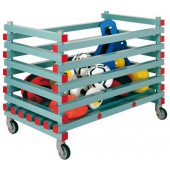 REA Kunststof stockagewagen - 1200x700x930mm - 90mm opening - Groen