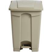 Jantex beige pedaal afvalbak 45 liter